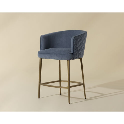Cornella 35.75 inch Danny Iceberg Counter Stool